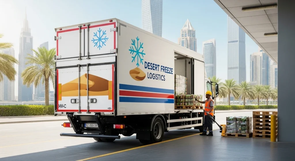 Chiller Truck With Tail Lift In Dubai
